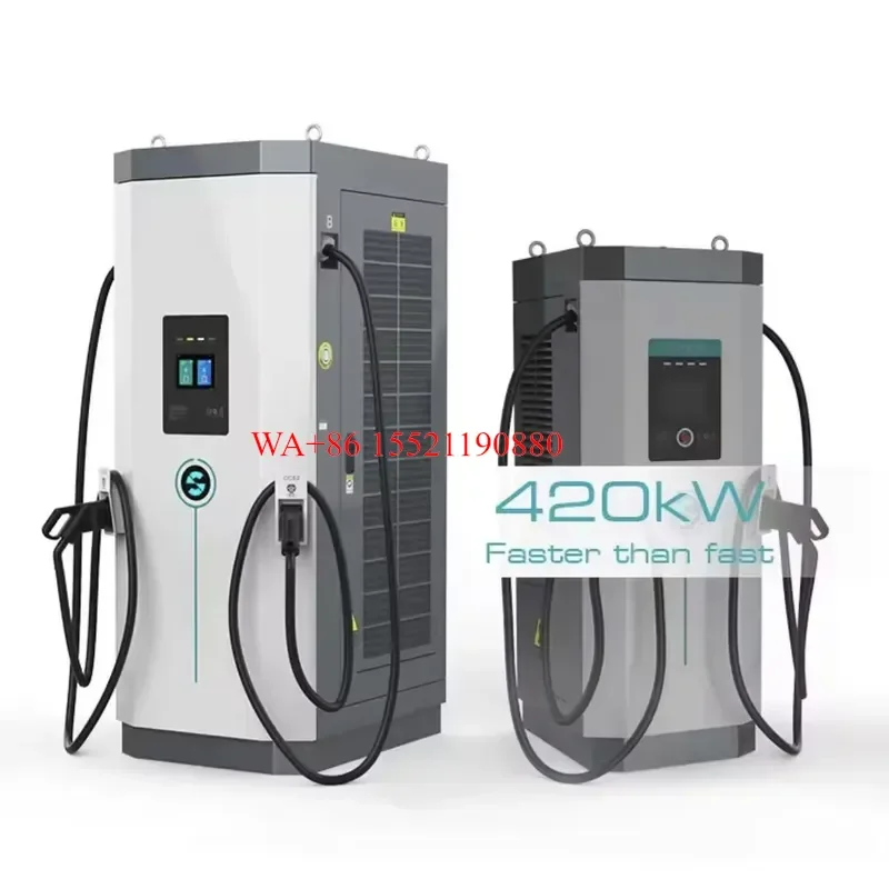WMWMNU 60kW-420kW DC Fast EV Charger CCS1 CCS2 GBT CHAdeMO Double Gun OCPP1.6J 8 Inch Screen New CE Certified Electric