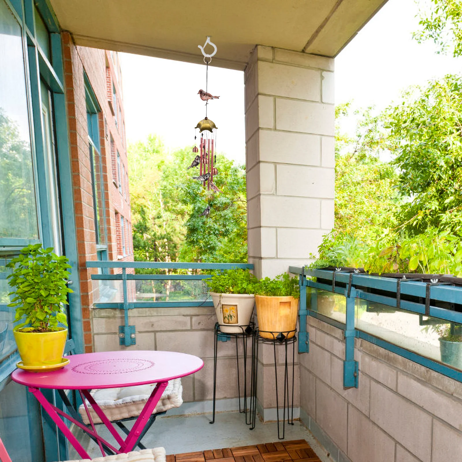 

8Pcs Durable Zinc Alloy Caps Finish Wind Chime Fittings Enhance Melodious Sound Garden Decor Outdoor Toppers