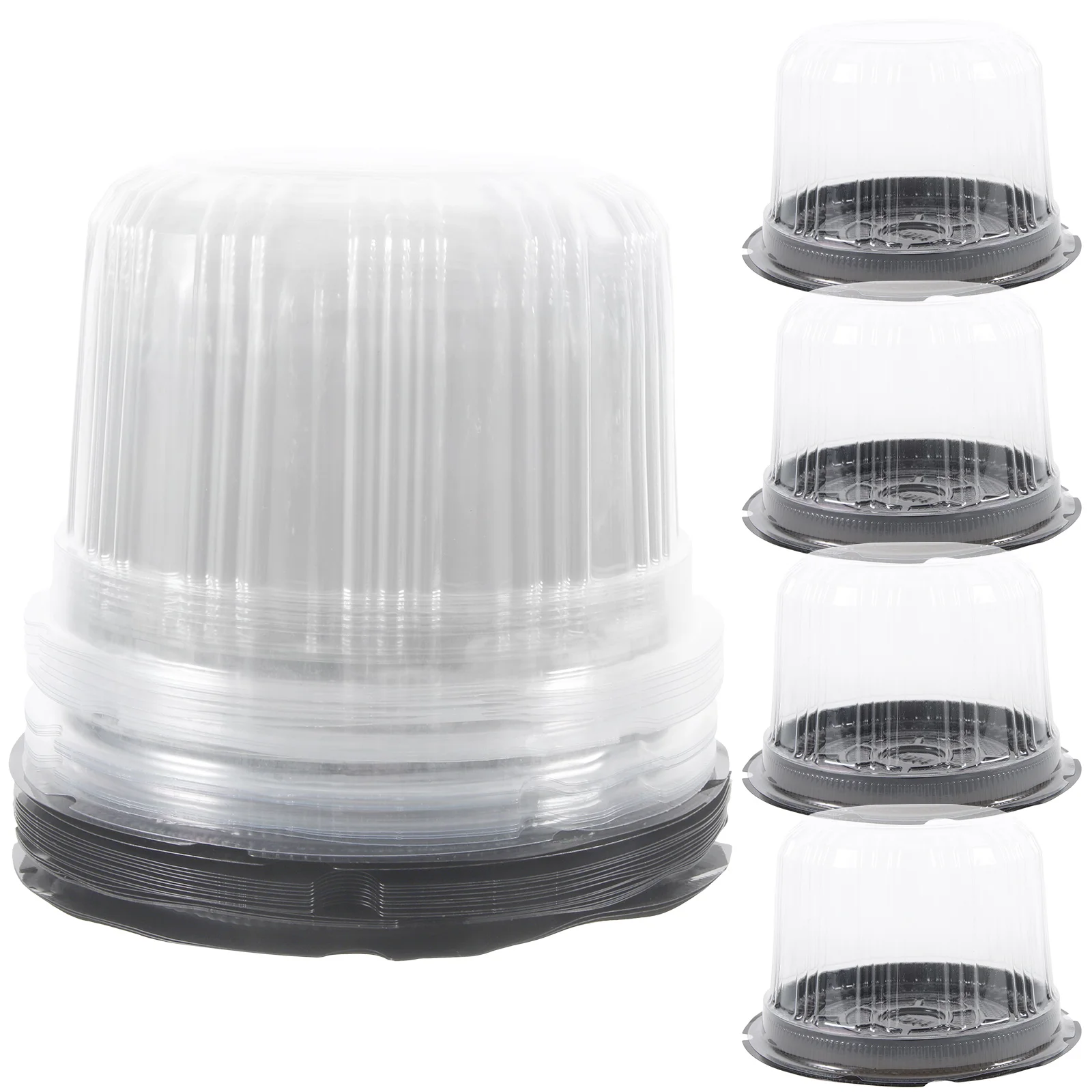 Packing Box Cake Dessert Container Multi-function Case Round Holder Carrying Clear Carrier Birthday Containers