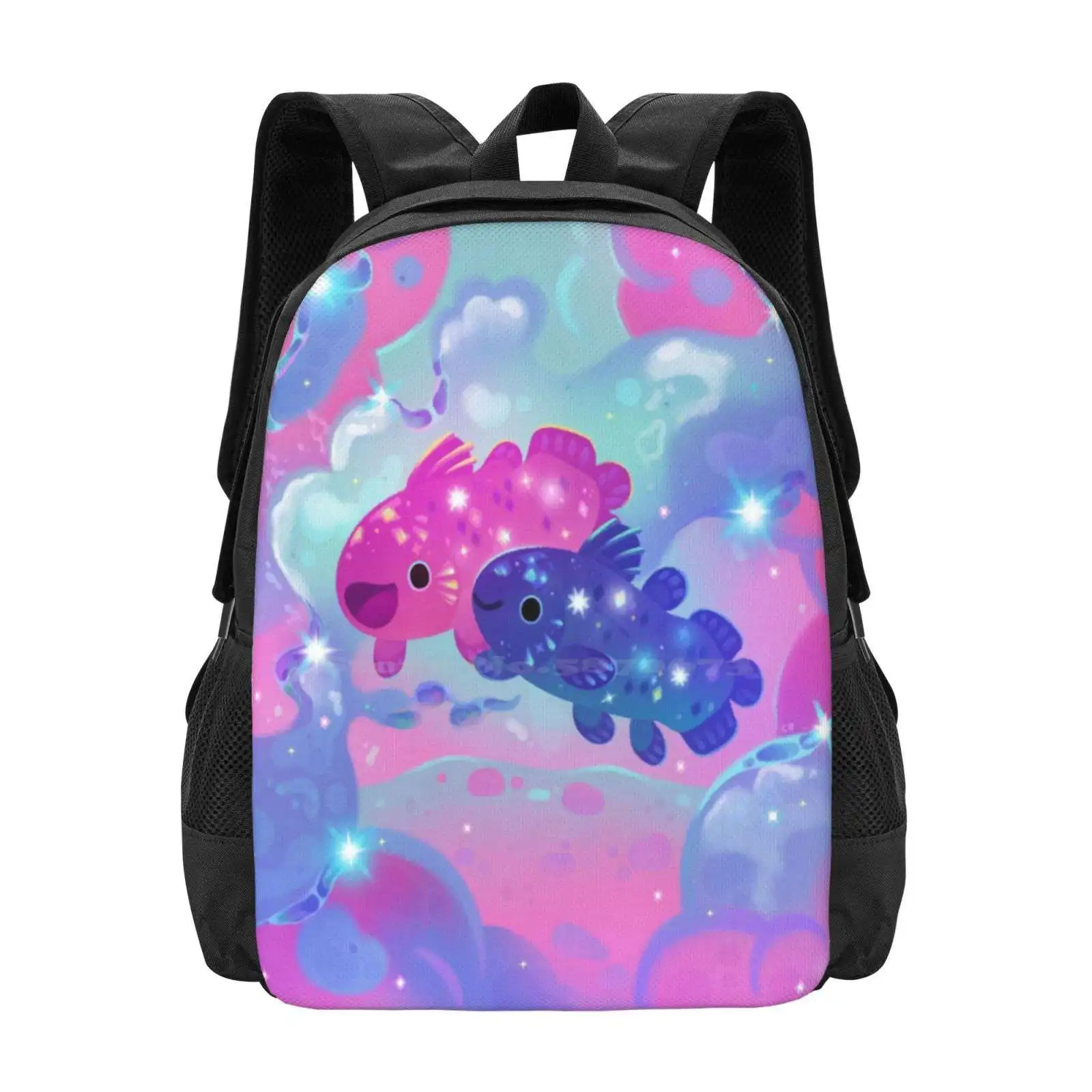 Coelacanth Hot Sale Schoolbag Backpack Fashion Bags Coelacanth Cute Fish Marine Life Marine Biology Animal Deep Sea Creature