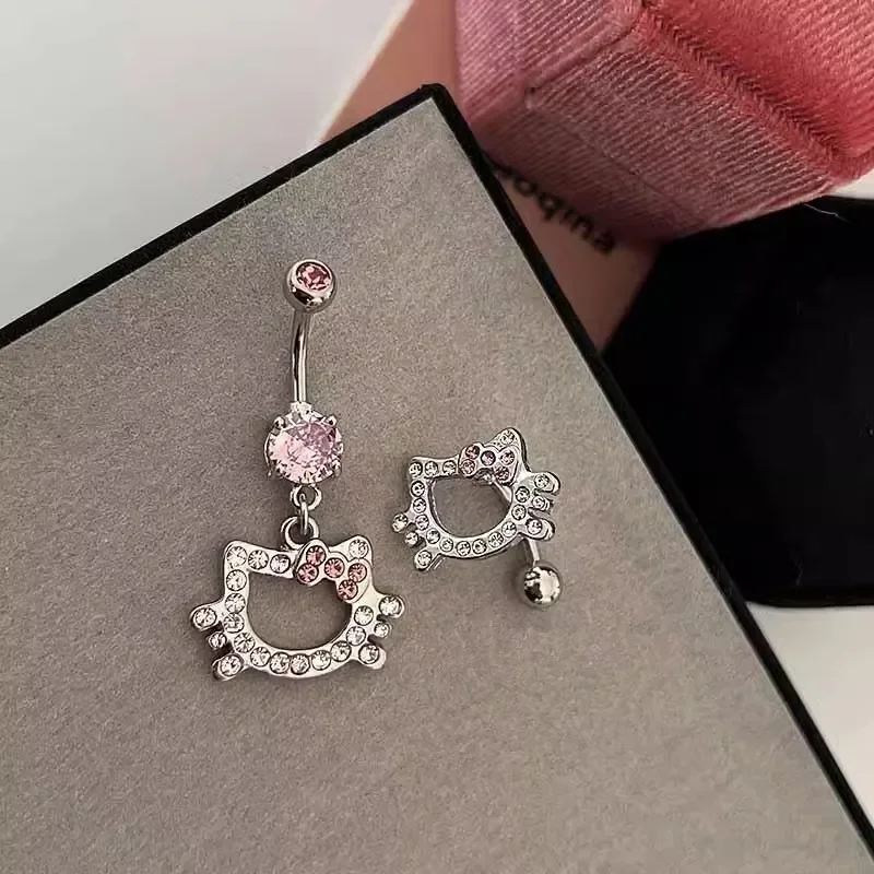 Anime Kitty Cat Belly Button Rings Y2K Girls Piercing Navel Nail Body Jewelry for Women Fashion Body Piercing Jewelry Toy Gift - Image 5