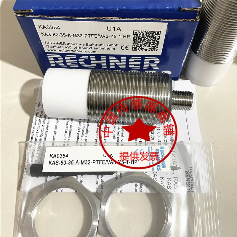 RitchiNeng Capacitive Proximity Switch KAS-80-35-A-M32-PTFE/VAB-Y5-1-HP in Stock Popular Industrial Sensor