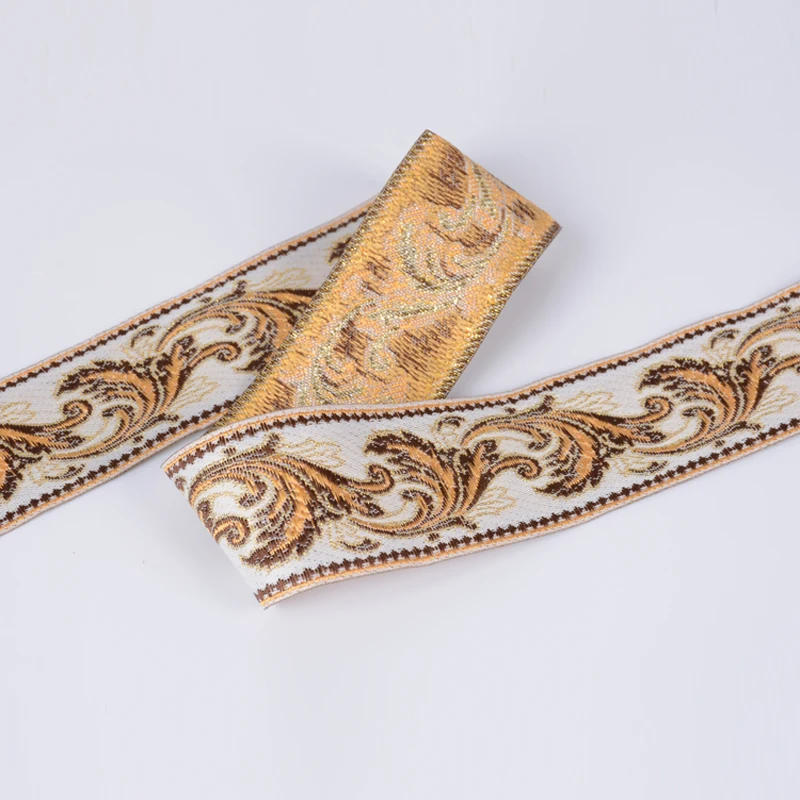 4CM/6CM/8CM Jacquard Ribbon Webbing Wholesale 25 Meters Sewing Strap Tape DIY Curtain Home Decoration Crafts