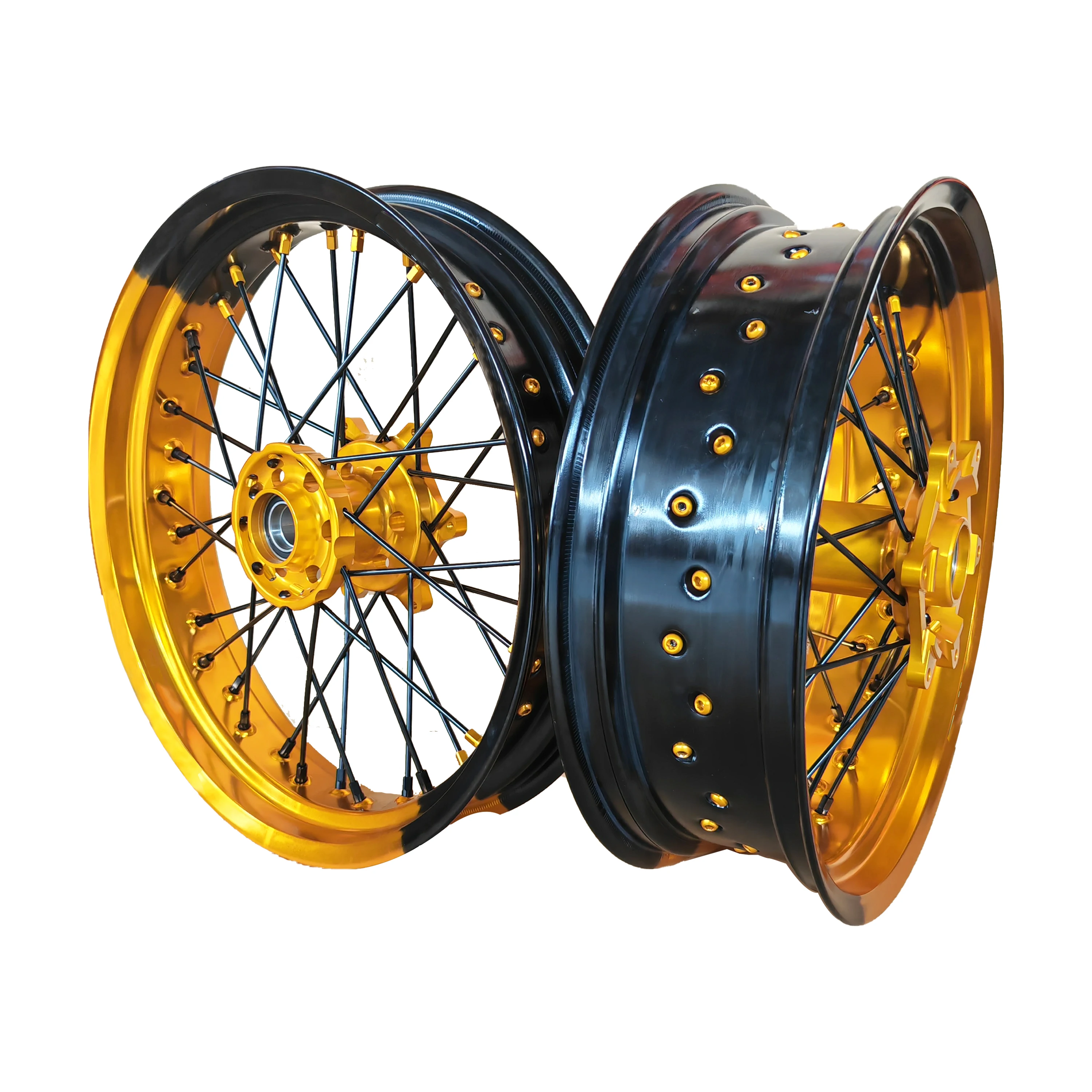 Supermoto Wheels EXC SXF 17 Inch Customized Accept Color Wheels Rims and Hubs EXC SXF 5