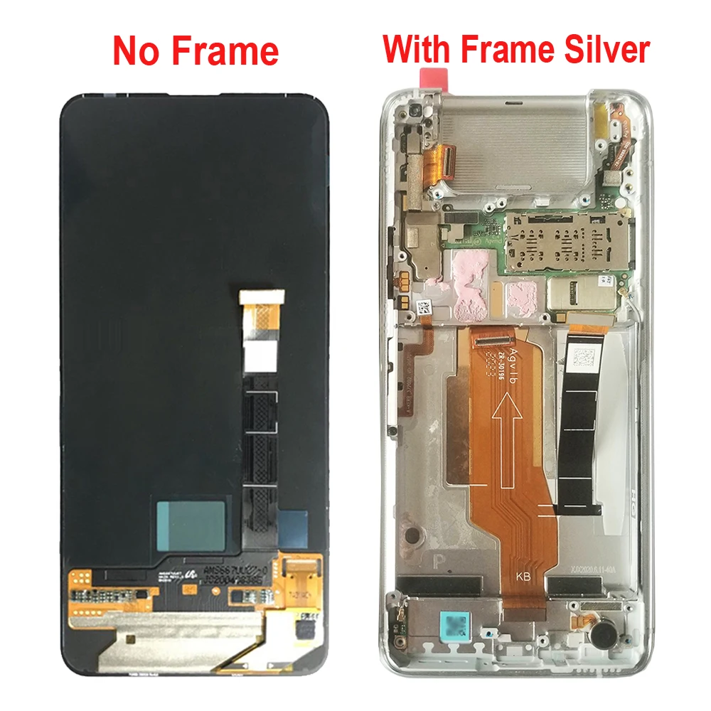 AMOLED For Asus Zenfone 7 Pro ZS671KS I002DD LCD Touch Screen Digitizer Assembly For Asus Zenfone7 ZS670KS I002D LCD