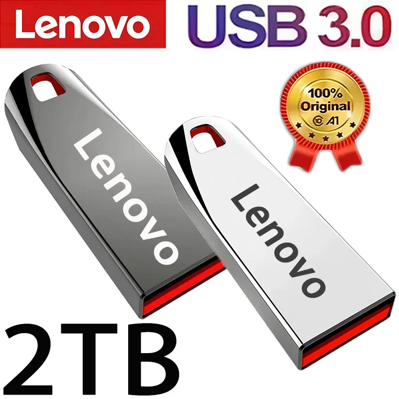 

Lenovo Flash Drives 3.0 USB 2TB Metal High Speed Pendrive 1TB Portable Drive Waterproof Memoria Usb Flash Disk TYPE-C Adapter