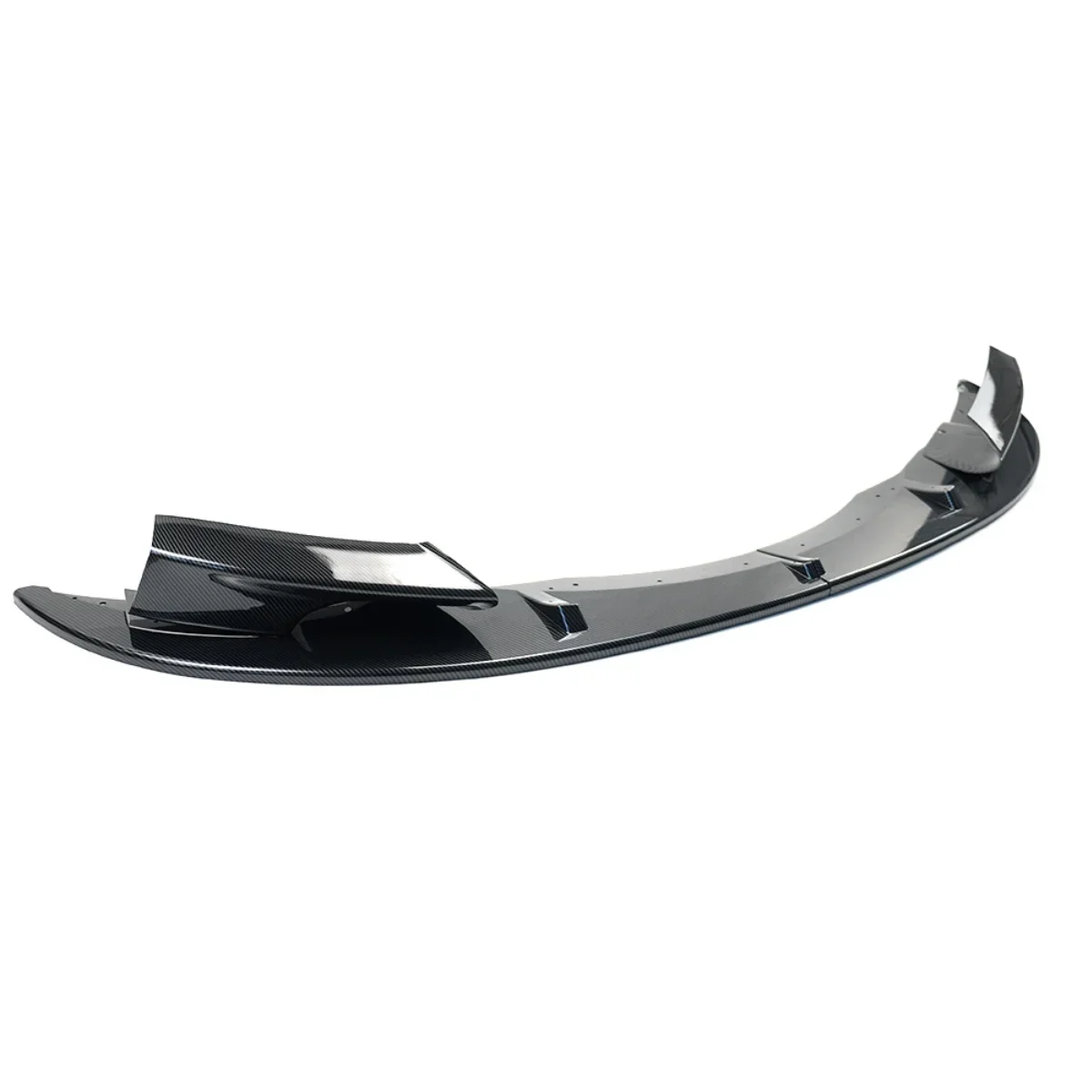 Car Front Bumper Lip for BMW E90 E92 E93 M3 2007-2013 Splitter Spoiler Guard Protector Cover Kits Glossy Black Carbon Fiber Look