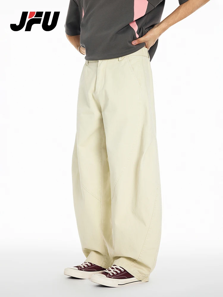 

JFU американские повседневные свободные леггинсы мужские прямого кроя весна-лето Новое поступление прямые брюки молодежные активные сле