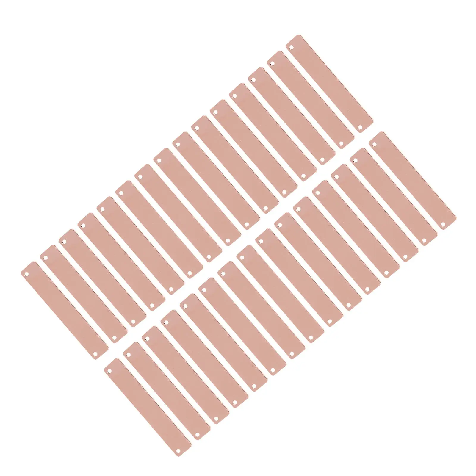 30Pcs Copper Pendants Strip Jewelry Accessories DIY Necklace Making Supplies Carving Pendants Rust Proof Charms for Handmade