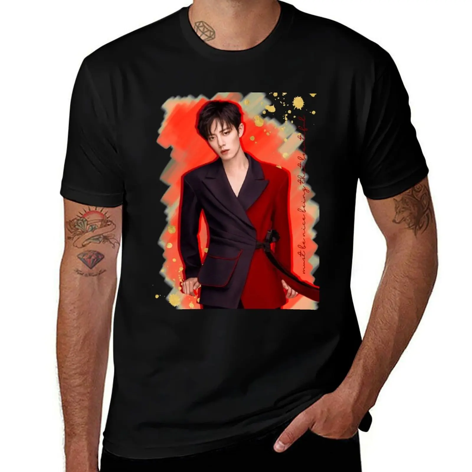 

Xiao Zhan T-Shirt mens graphic t shirts t shirt personalised T-Shirt