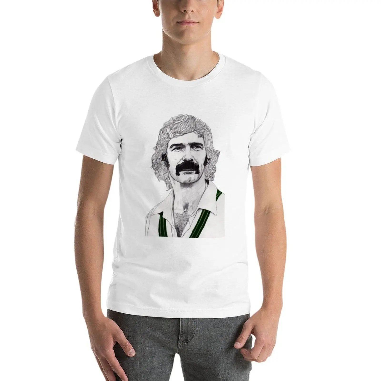 New Cricket Dennis Lillie T-Shirt quick drying shirt t shirt man Men's t shirts
