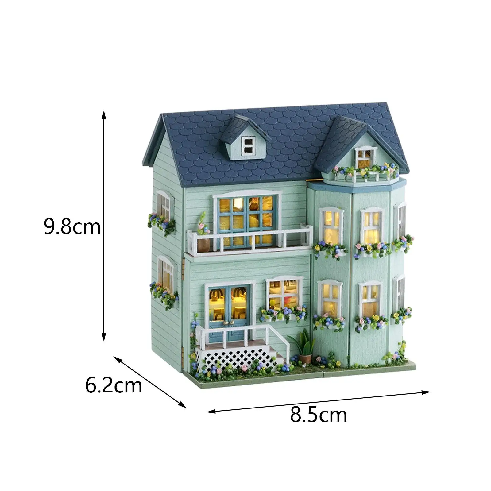 DIY Doll Houses with Furniture Light Can Open and Close 3D Wooden Puzzle for Family Friends Kids Adults Boy Girls Holiday Gifts images - 6