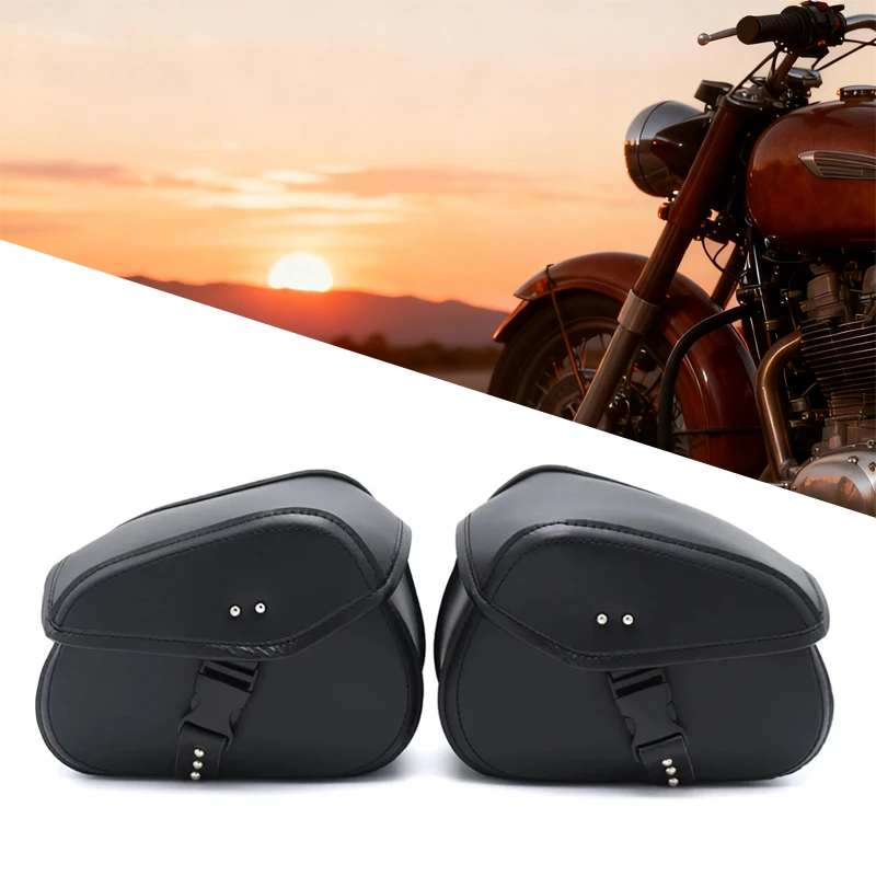 

Universal PU Electric Motorcycle Saddlebag Side Tool Luggage Package Saddle For Harley Suzuki Kawasaki CMX500 Honda Yamaha Bag