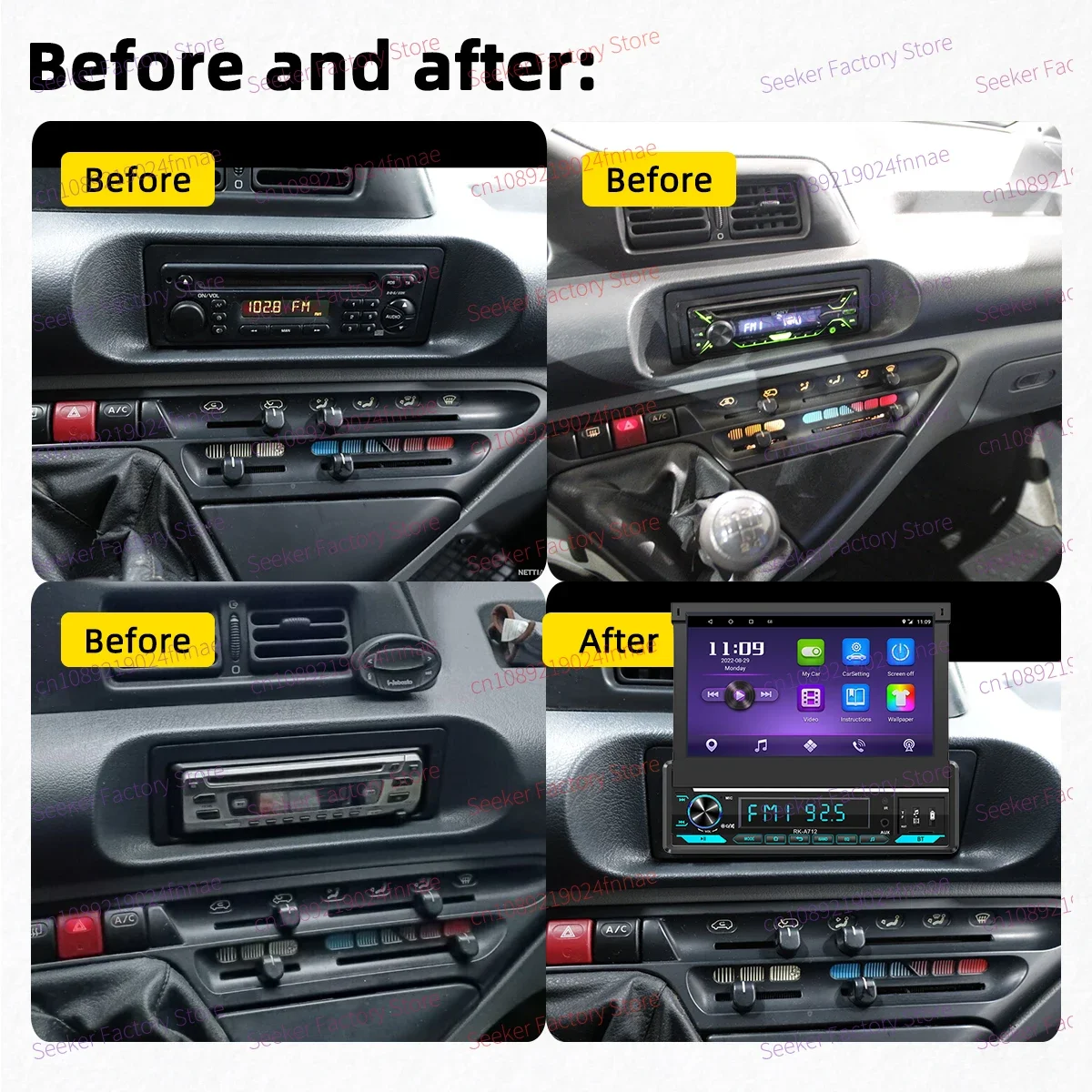 Android Car Multimedia 1Din Radio 7