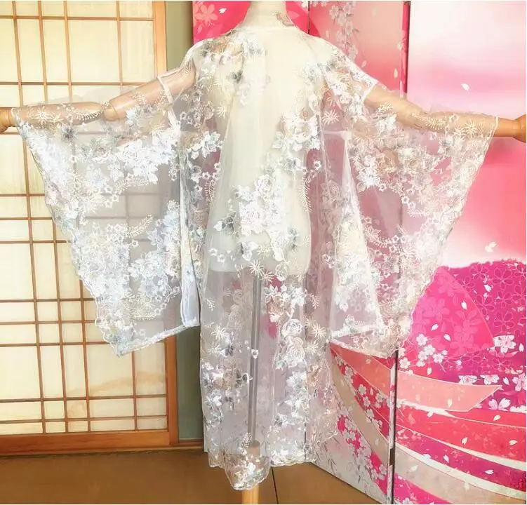 Summer High-End Embroidered Cardigan, Hanfu, Japanese Style and Sun Protection Gauze Clothing