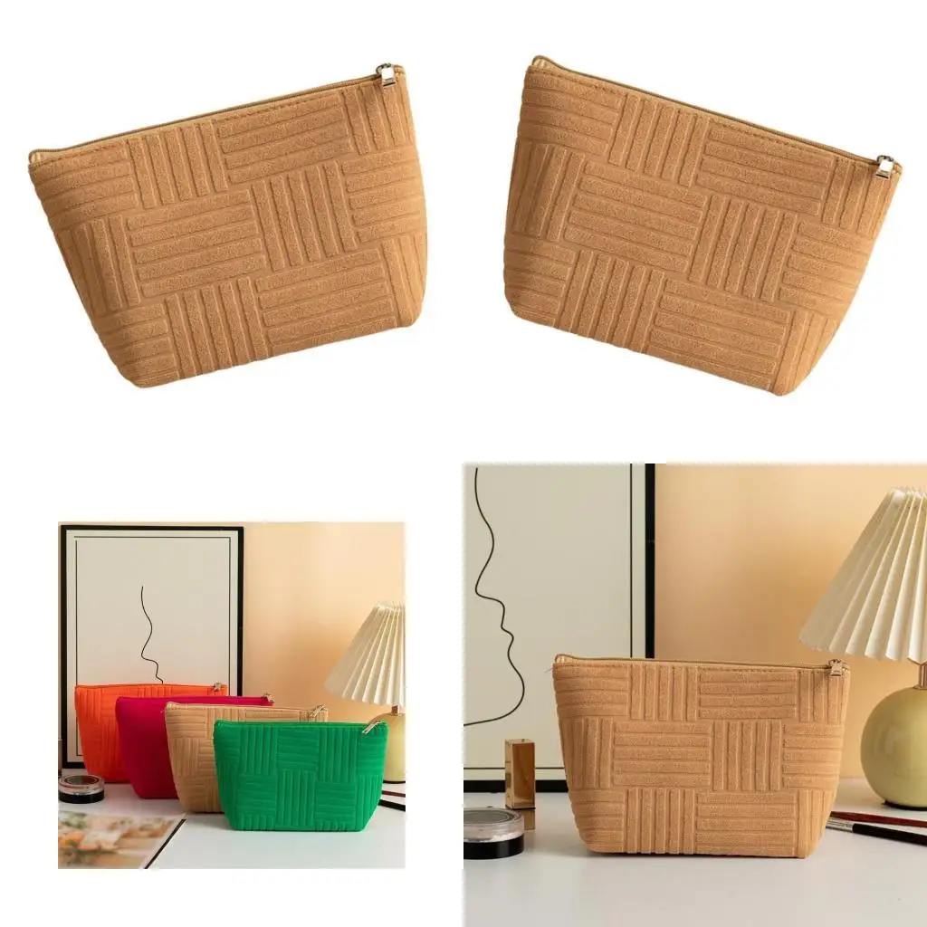 

D46D Fashionable Makeup Bag Toiletry Storage Bag Large Capacity Beauty Organized Suitable for Travel and Home Use
