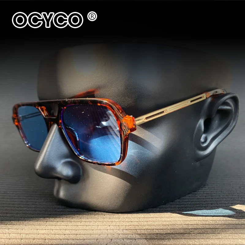 OCYCO Small Frame Square Sunglasses Woman Brand Designer Fashion Luxury Sunglasses Female Vintage Hollow image 2