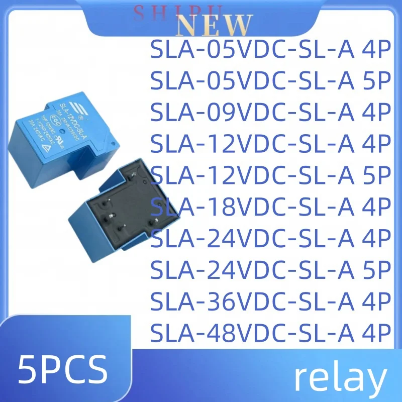 5PCS SLA-05VDC-SL-A  SLA-09VDC-SL-A SLA-12VDC-SL-A  SLA-18VDC-SL-A  SLA-24VDC-SL-A SLA-36VDC-SL-A  SLA-48VDC-SL-A  4P 5P relay