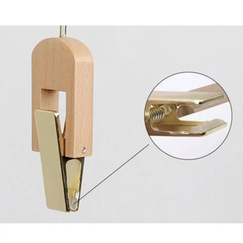 5 Stück Holz-S-Haken Kleiderständer Kleidung Hosen Schal Clips – Detail 3