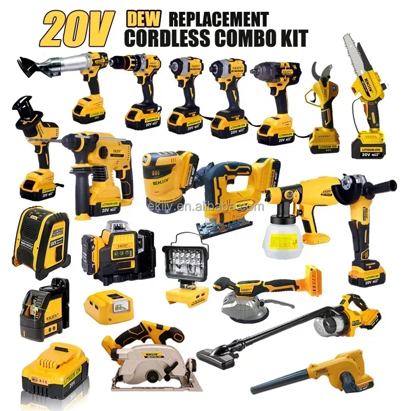 Akku-Kombi-Set, 20 V max, Lithium-Ionen, Akku-Kombi-Kits, Bohrwerkzeuge