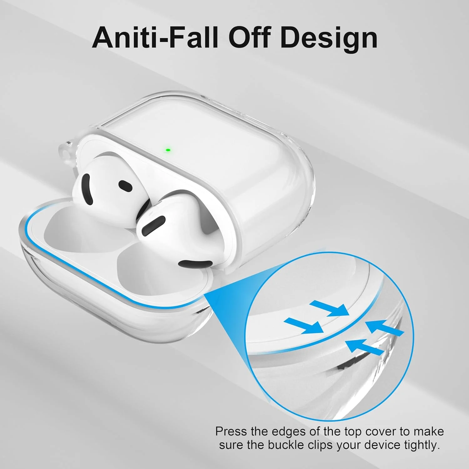 غطاء حماية متوافق مع AirPods الجيل الرابع، جراب Airpods ناعم من مادة TPU مع مجموعة أدوات تنظيف، حافظة واقية مقاومة للصدمات مع سلسلة مفاتيح