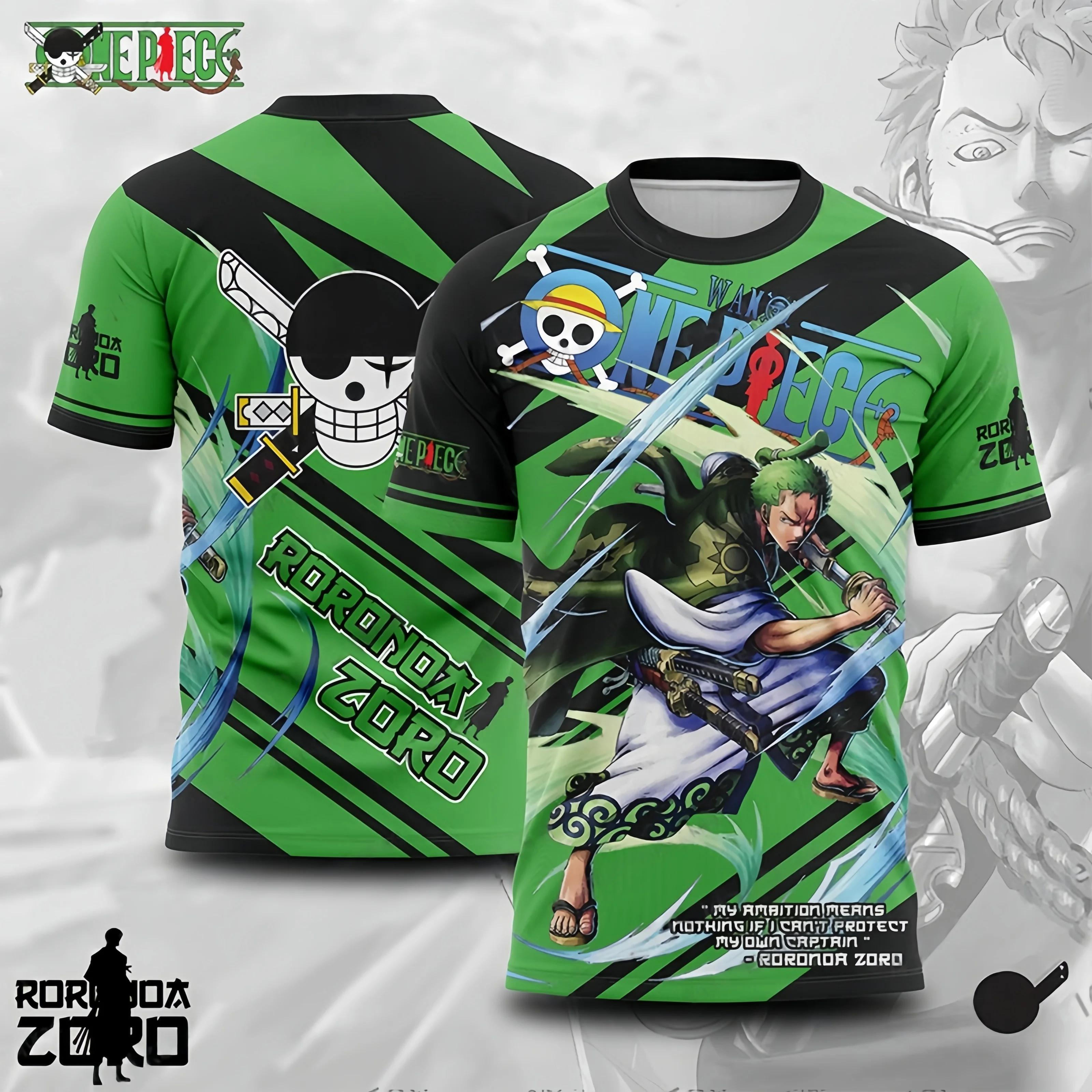 الصيف الساخن بيع بانداي أنيمي قطعة واحدة قميص كرة القدم الكبار والأطفال الشارع موضة التدريب الرياضي بأكمام قصيرة تي شيرت #4