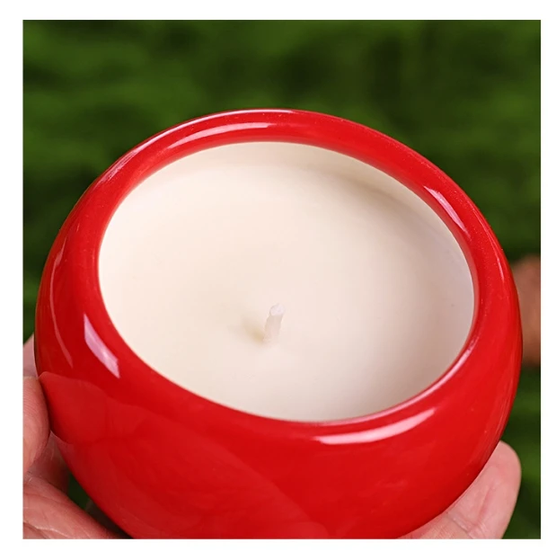 QQJYZY586I علبة التفاح الأحمر ملصق شمعة تايبي شمعة الروائح الأوروبية نمط جديد إبداع شخصي