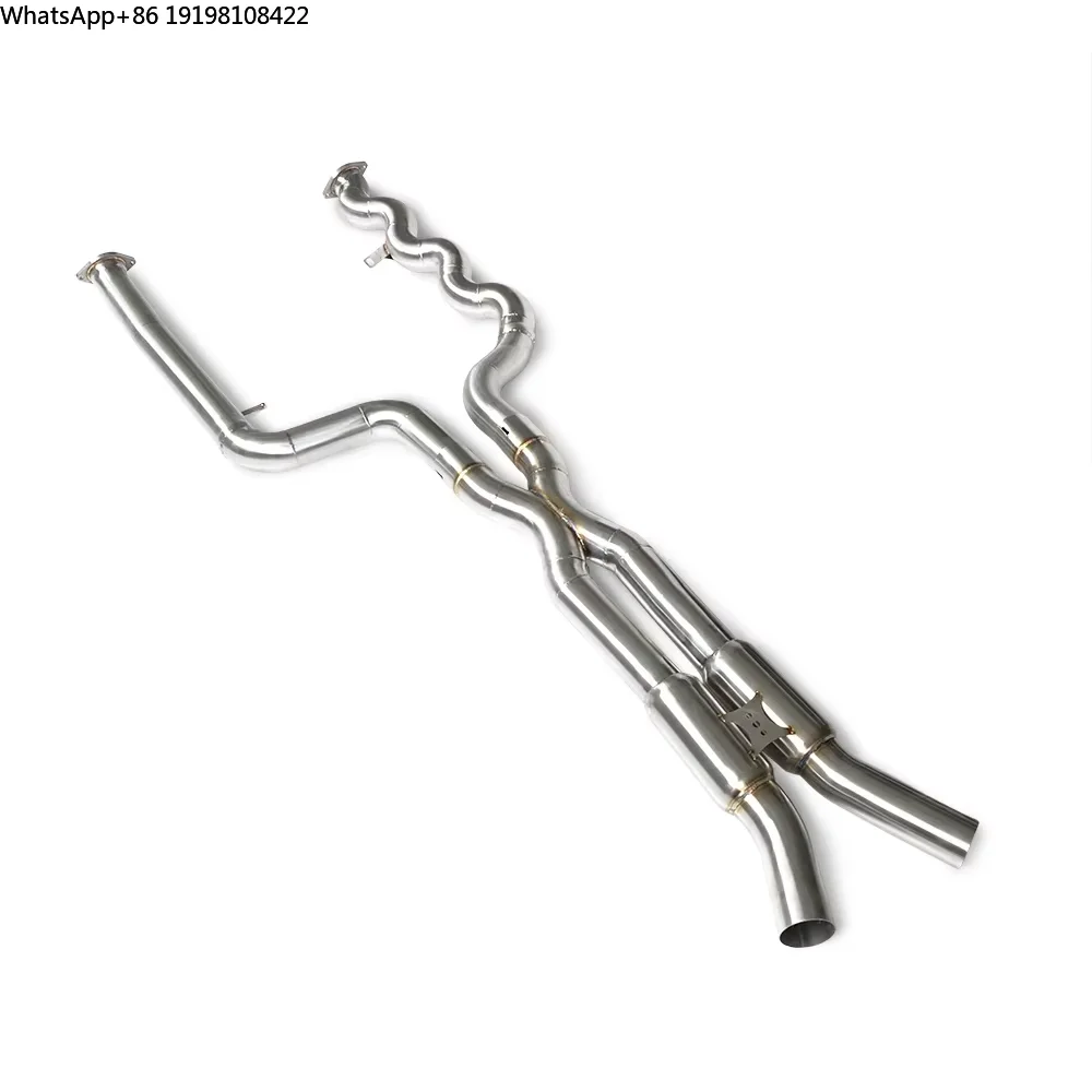 

Mid Length Performance Exhaust Midpipe for BMW M3 M4 G80 G82 3.0T 2021-2023 Resonator X-tube Design