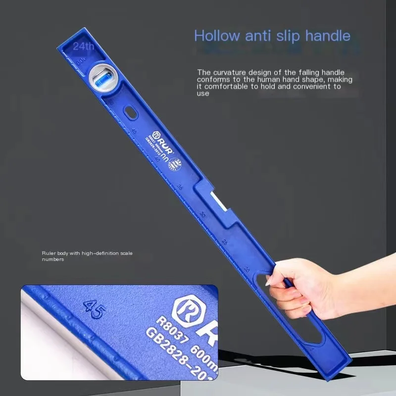 30-60cm Precision Aluminum Alloy Bubble Level Angle Ruler Vertical Horizontal Construction Level Measuring Tools Decoration