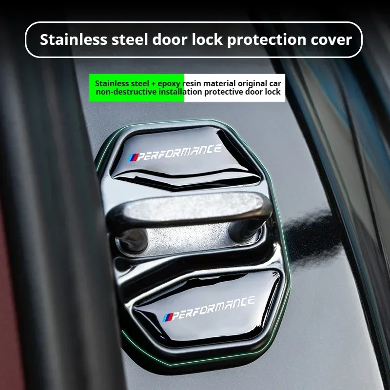 

4PCS Car Door Lock Cover Stickers For BMW X1 X3 X4 X5 3 5 Series G32 F48 G01 G20 G02 F15 G05 G07 G11 G22 G30 G26 G45 G60 U10 U11