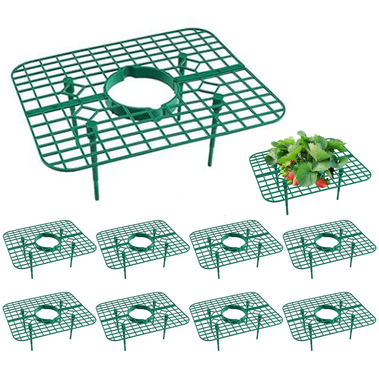 

10PCS Gardening Stand Strawberry Stand Frame Holder Balcony Planting Rack Fruit Support Plant Flower Climbing Vine Pillar