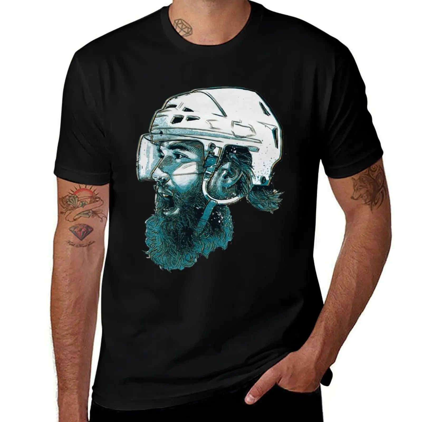 Brent Burns Bust T-Shirt Casual Trendy Streetwear Tee Shirt T-Shirt