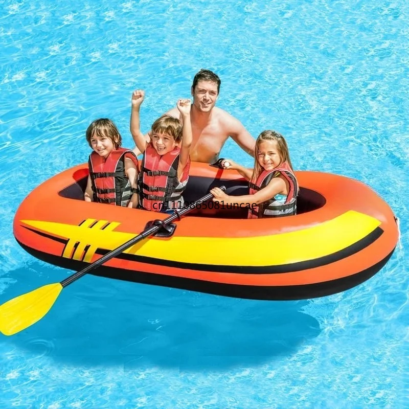 2 Person 3 Person Inflatable Fishing Raft Explorer Style Drift Boat 58331 58332 With Paddles Air Pump For Outdoor Water Sports