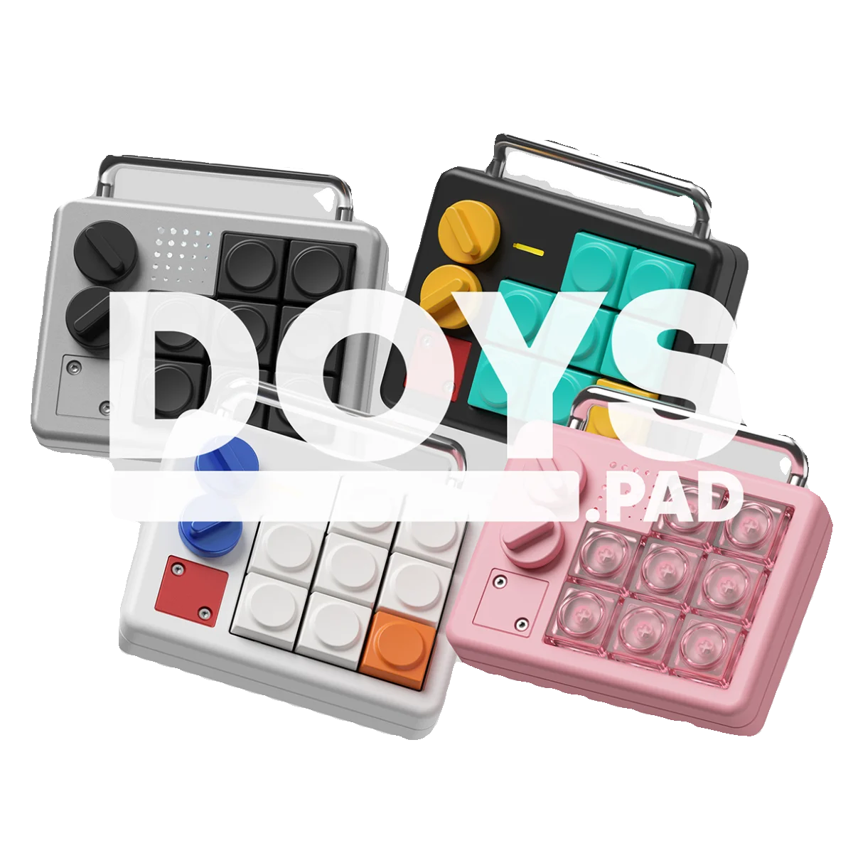 DEADLINE-DOYSPAD Mini teclado mecânico com botão, sem fio, Bluetooth, dois modos, metal, acessórios personalizados, presentes do gamer