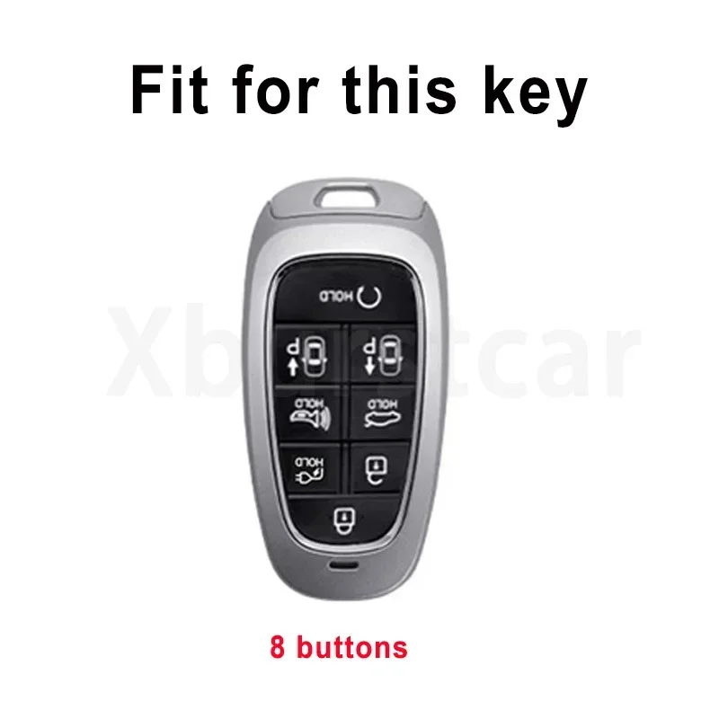 8 Buttons TPU Car Key Case Full Cover Shell for Hyundai Sonata Sel Ev 6 Ev 8 IONIQ 5 Nexo DN8 Fe Tucson Sonata Staria NX4 Ioniq