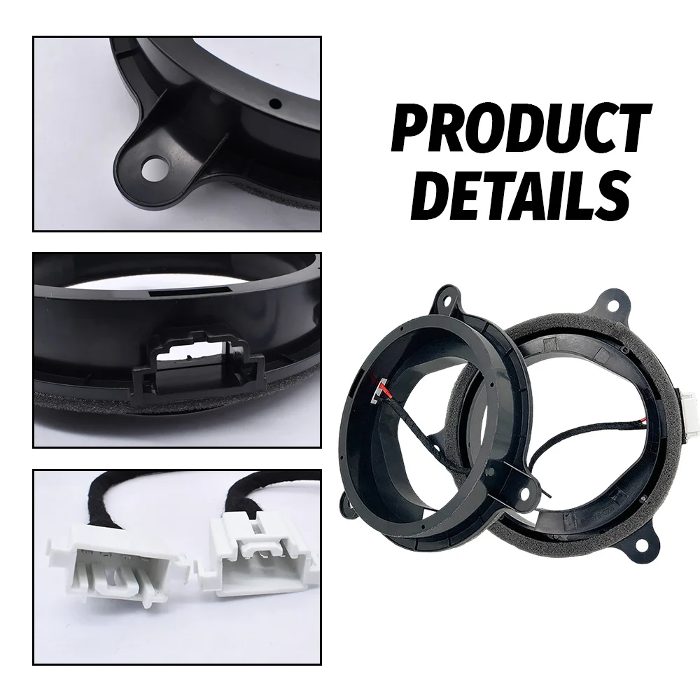 2pcs Audio Modification 6.5 Speaker Pad Washer Treble Bracket Adapter Mount for Mazda Atez Ankesaila CX-4 CX-5 CX7