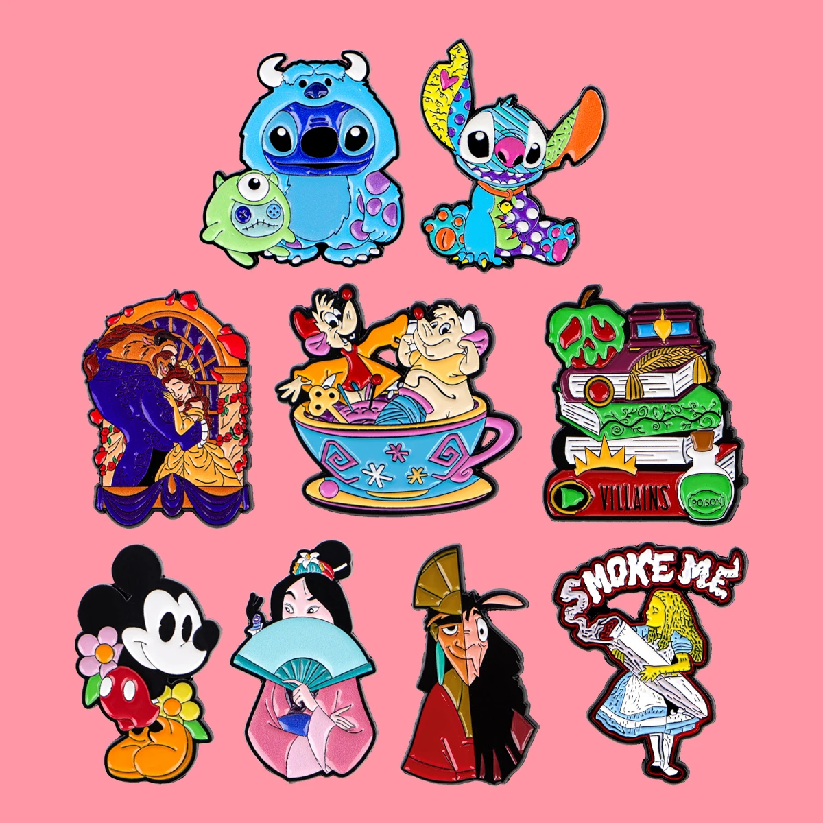 

Anime Movie Characters Enamel Pins Cute Cartoon Pin Badge on Backpack Lapel Brooch Costume Accessories Fashion Jewelry Kid Gifts