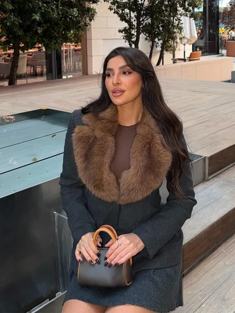 HH Women Casual Slim Turn-Down Collar Coats Solid Long Sleeves Pockets Single Breasted Coat Female Fashion Street Style Blazers