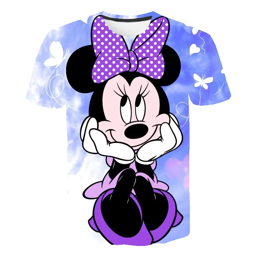 1-14 T Mickey Mouse T Shirts Kids Boys And Girls Summer T-Shirts Children Disney Short Sleeve Cartoon Casual Tops Tees Costumes