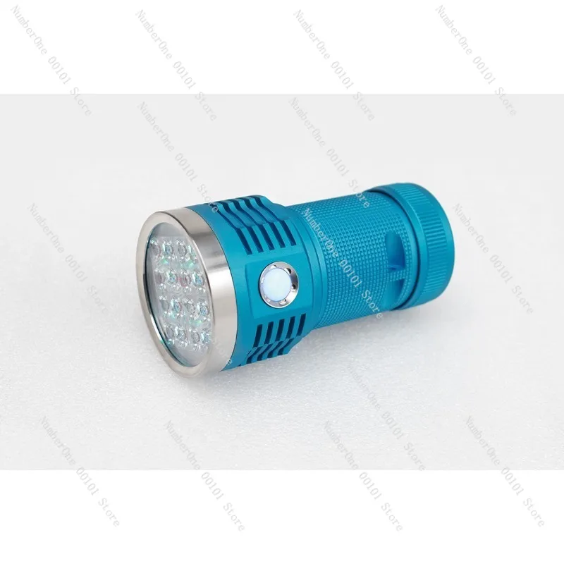 High Power Dual Channel Flashlight 3x18650 Rechargeable LED Torch Boost Circuit Strong Light Long Range Search Lamp Portable
