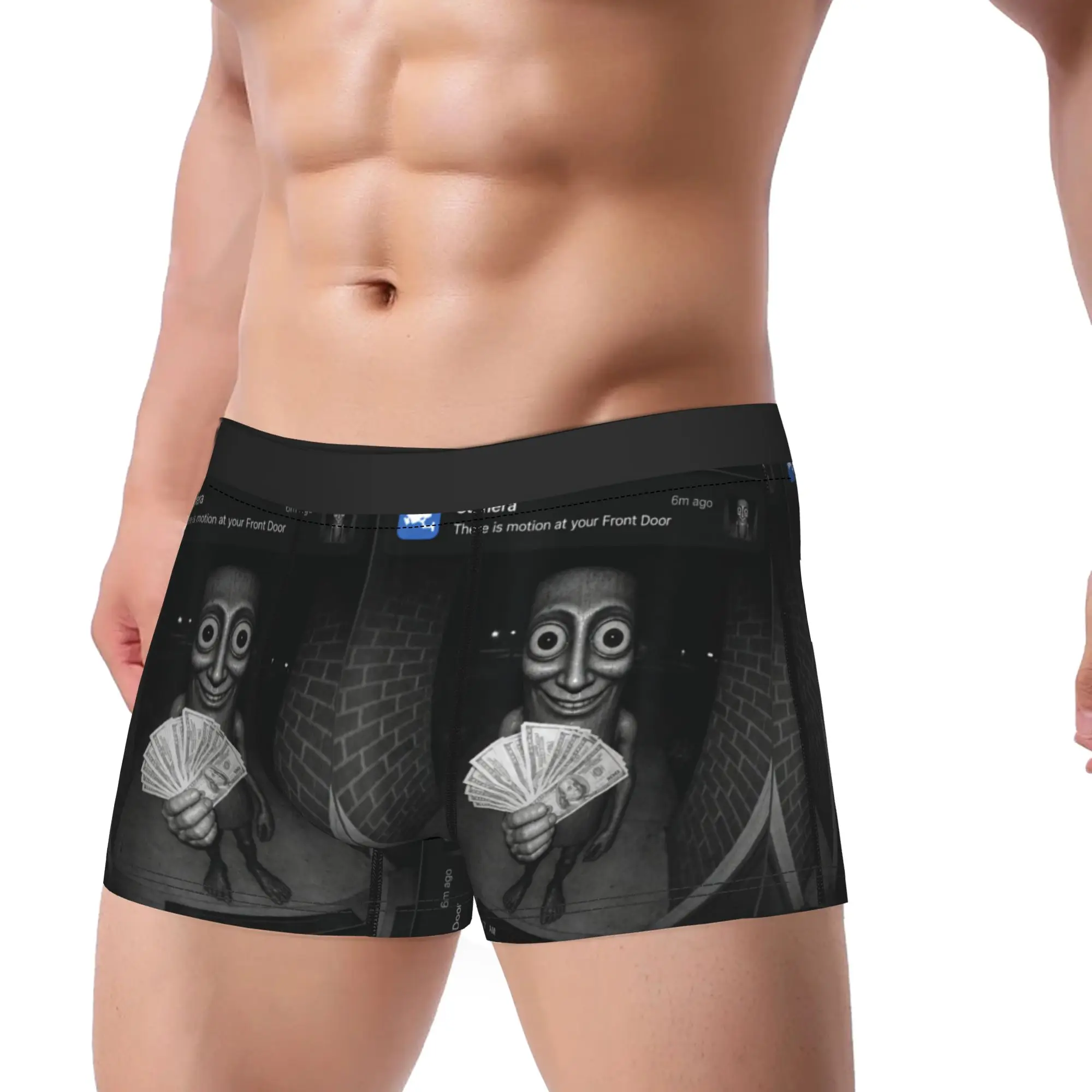 There is Motion at Your Front Door Tung Tung Tung Sahur Meme Boxer Shorts Pouch Underwear Design Shorts Briefs Sexy Soft Panties