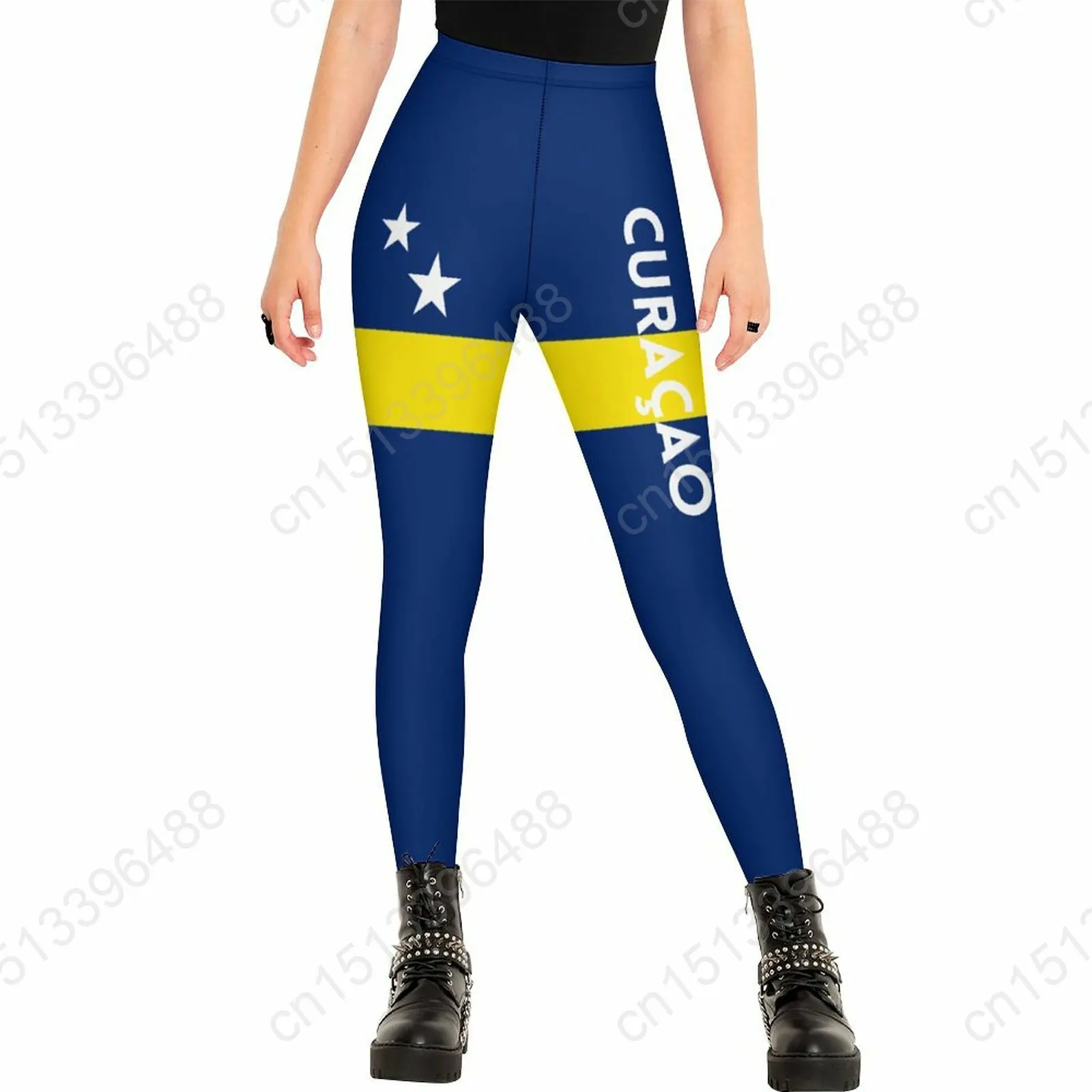 

2026 High Waisted Leggings for Women Curacao Flag Workout for Girl Soft Running Yoga Pants
