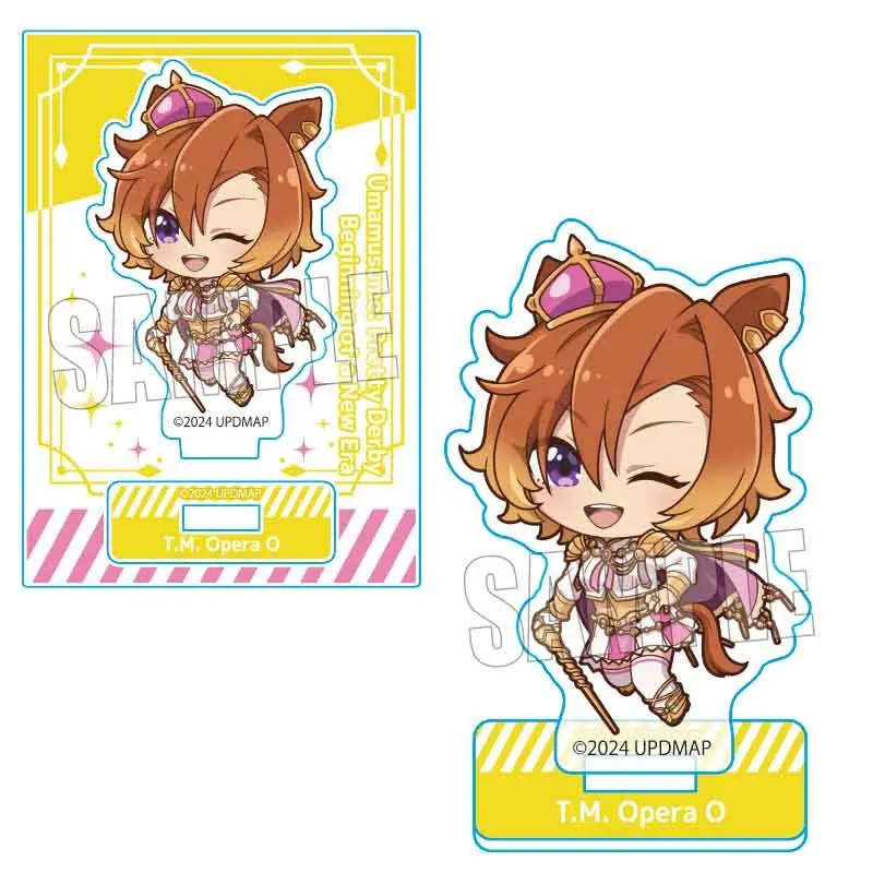 Pretty Derby Anime Tamamo Fujimasa Oguri Q-version 10CM Acrylic Figure Stand Ornament Character Model Accessories Toy Gifts