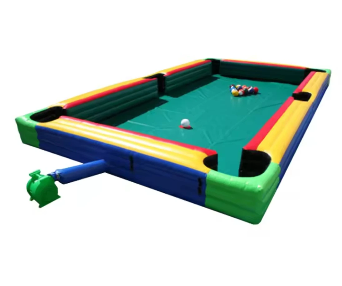 Giant Snooker Football Field Game Inflatable Table Pool/Inflatable Snook Billiards Table