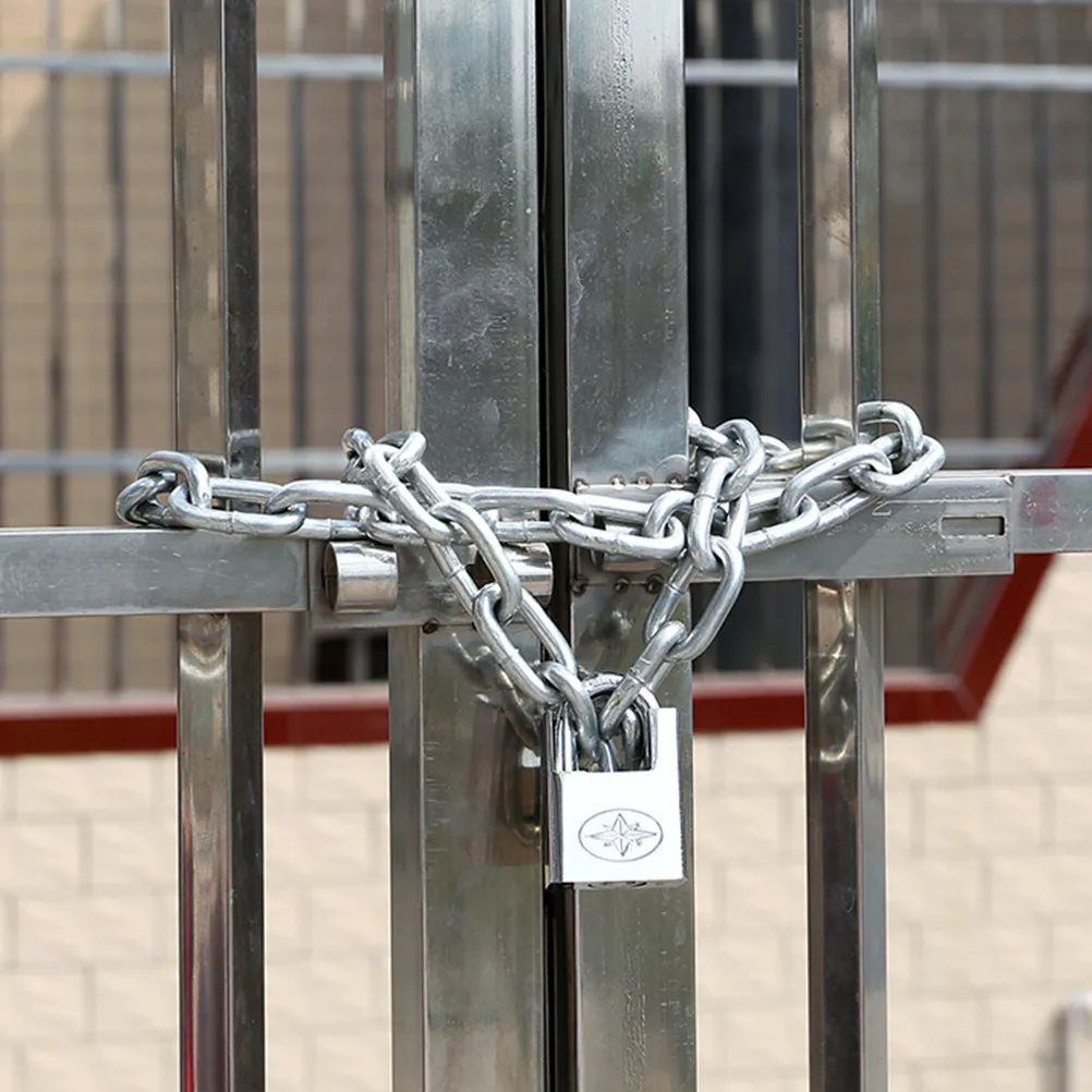 

Прочный серебристый противоугонный цепной замок для горного велосипеда, мотоцикла, скутера, защита от кражи