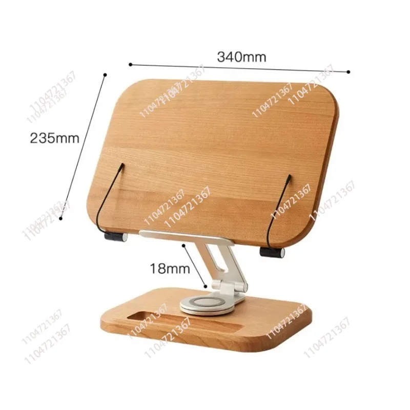 Black Walnut Solid Wood Reading Stand Student Reading Height Increase Stand Painting Book  1pcs