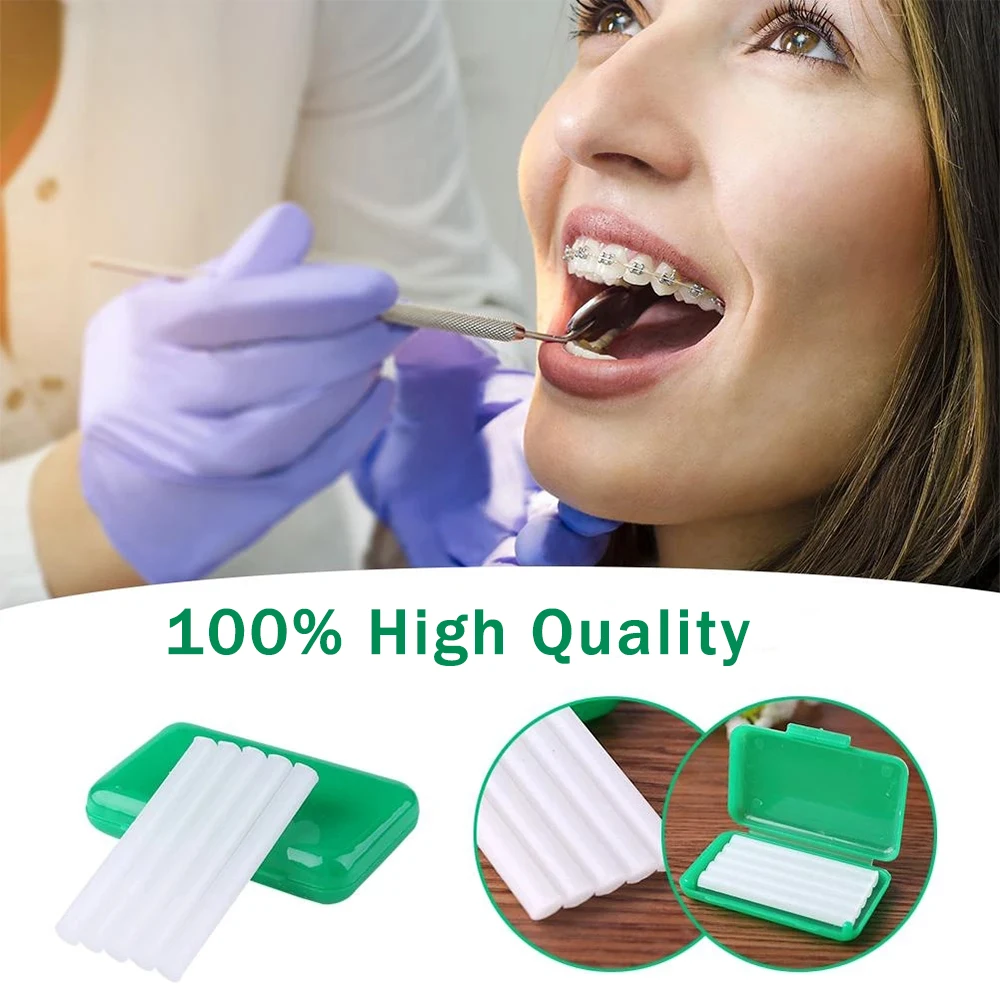 10 Boxes Dental Orthodontic Wax Oral Appliances Relieves Irritation Edible Dentist Accessories for Braces Bracket Lingual Button