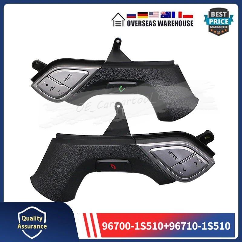 

96700-1S510 96710-1S510 For Hyundai HB20 Steering Wheel Control Button Voice Media Switch 967001S510 967101S510