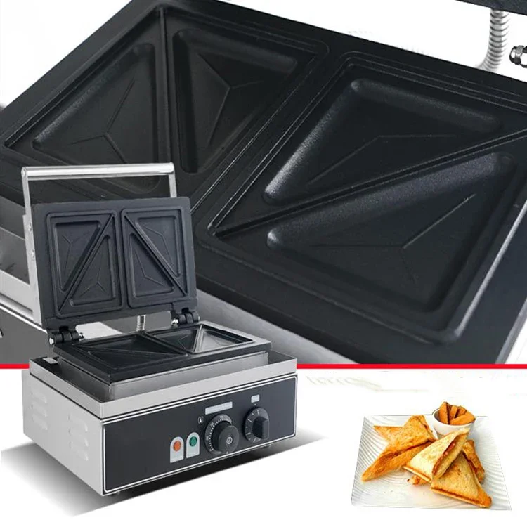 Electric Commercial Breakfast Sandwich Explosion Pulp Toast Non-stick Sandwich Waffle Maker