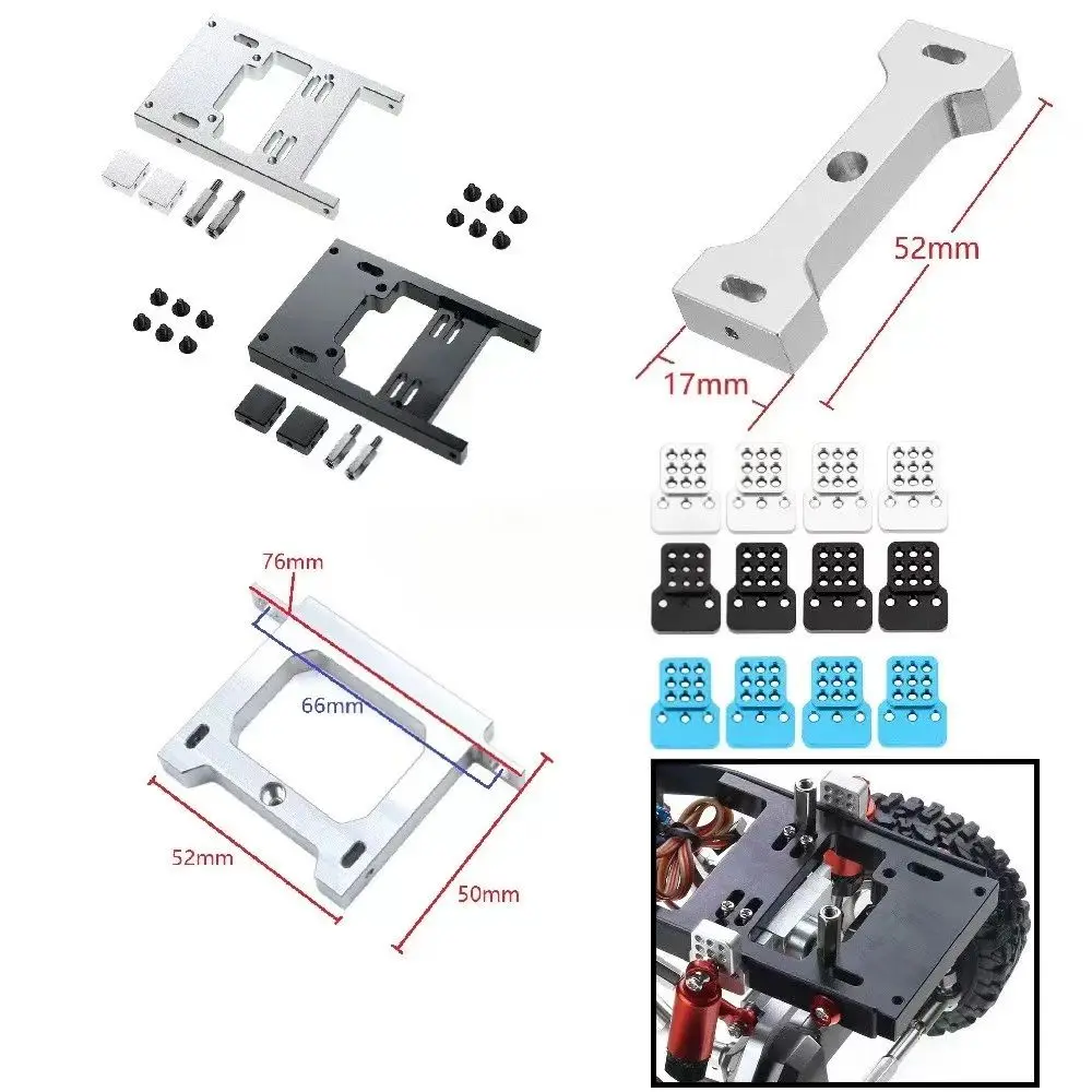 Modelo de caminhão militar controlado remotamente RCQ64, Dragão Brincalhão, peças de metal para atualização, kit de conversão, caminhão GAZ, Ural universal.